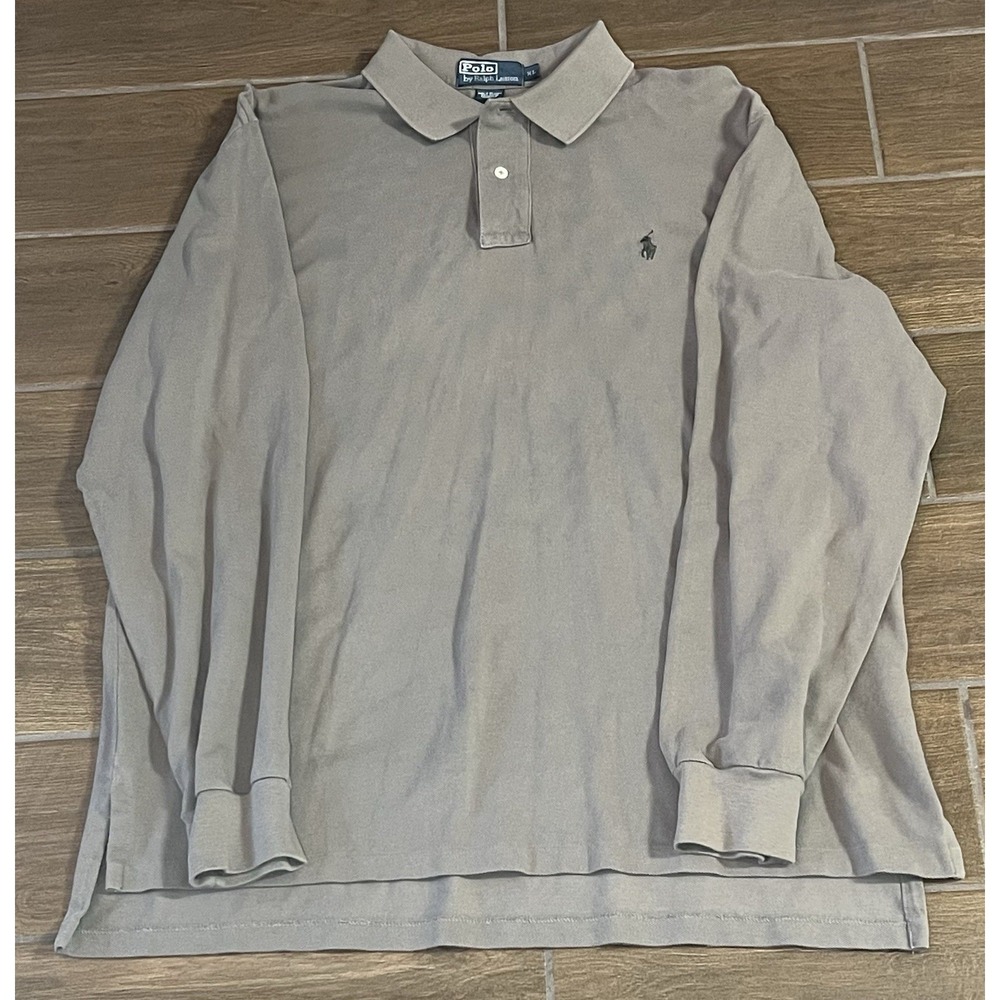 Ralph Lauren Polo Men's Shirt Classic Fit Size XL Brown Long Sleeve
